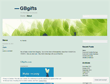 Tablet Screenshot of gbgifts.wordpress.com