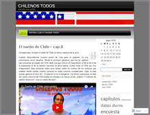 Tablet Screenshot of chilenostodos.wordpress.com