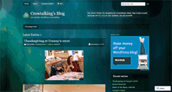 Desktop Screenshot of crowtalking.wordpress.com