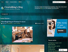 Tablet Screenshot of crowtalking.wordpress.com