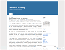 Tablet Screenshot of powerofattorneys.wordpress.com