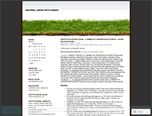 Tablet Screenshot of montrealjunioryouth.wordpress.com