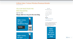 Desktop Screenshot of cellularsales.wordpress.com