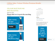 Tablet Screenshot of cellularsales.wordpress.com