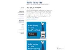 Tablet Screenshot of booksinmylife.wordpress.com