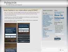 Tablet Screenshot of mybigcircle.wordpress.com