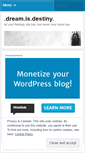 Mobile Screenshot of dreamisdestiny.wordpress.com