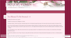 Desktop Screenshot of notjustwomen.wordpress.com