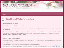 Tablet Screenshot of notjustwomen.wordpress.com