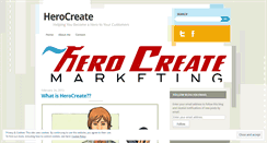 Desktop Screenshot of herocreate.wordpress.com