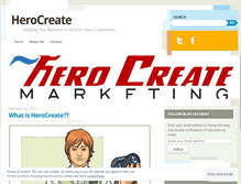 Tablet Screenshot of herocreate.wordpress.com