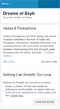 Mobile Screenshot of dreamsofecyb.wordpress.com