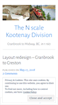 Mobile Screenshot of kootenaymodelrailway.wordpress.com