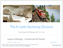 Tablet Screenshot of kootenaymodelrailway.wordpress.com