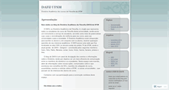 Desktop Screenshot of dafilufsm.wordpress.com