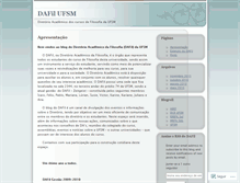 Tablet Screenshot of dafilufsm.wordpress.com