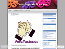 Tablet Screenshot of enunlugardelaescena.wordpress.com