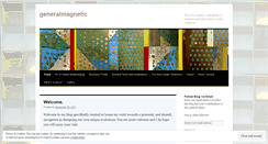 Desktop Screenshot of generalmagnetic.wordpress.com