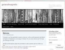 Tablet Screenshot of generalmagnetic.wordpress.com
