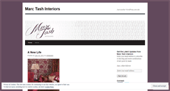 Desktop Screenshot of marctashinteriors.wordpress.com