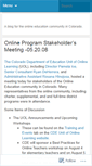 Mobile Screenshot of coloradodigitaleducation.wordpress.com