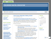 Tablet Screenshot of coloradodigitaleducation.wordpress.com