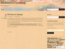 Tablet Screenshot of addicted2crafting.wordpress.com