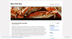Desktop Screenshot of bluecrabguy.wordpress.com
