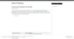 Desktop Screenshot of peterm7dotorg.wordpress.com