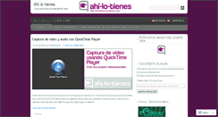 Desktop Screenshot of ahilotienes.wordpress.com