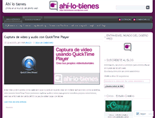 Tablet Screenshot of ahilotienes.wordpress.com