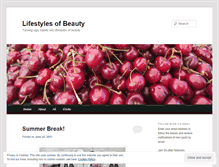 Tablet Screenshot of lifestylesofbeauty.wordpress.com