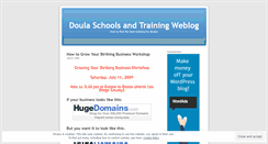 Desktop Screenshot of doulaschool.wordpress.com