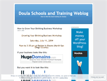 Tablet Screenshot of doulaschool.wordpress.com