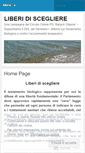 Mobile Screenshot of liberidiscegliere.wordpress.com