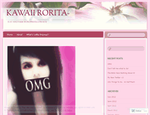 Tablet Screenshot of kawaiirorita.wordpress.com