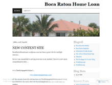 Tablet Screenshot of bocaratonhomeloan.wordpress.com