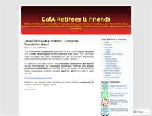 Tablet Screenshot of cofaretirees.wordpress.com