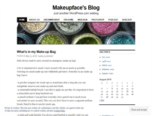 Tablet Screenshot of makeupface.wordpress.com