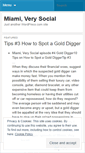 Mobile Screenshot of miamiverysocial.wordpress.com