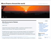 Tablet Screenshot of microfinanceworld.wordpress.com