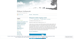 Desktop Screenshot of hidayatardiansyah.wordpress.com