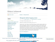 Tablet Screenshot of hidayatardiansyah.wordpress.com