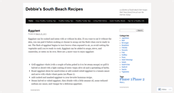 Desktop Screenshot of debbiessouthbeachrecipes.wordpress.com