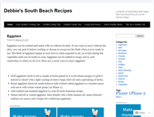 Tablet Screenshot of debbiessouthbeachrecipes.wordpress.com