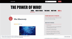 Desktop Screenshot of powerofwho.wordpress.com