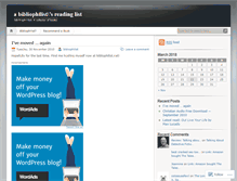 Tablet Screenshot of bibliophilist.wordpress.com
