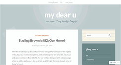 Desktop Screenshot of mydearu.wordpress.com