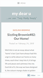 Mobile Screenshot of mydearu.wordpress.com