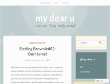 Tablet Screenshot of mydearu.wordpress.com